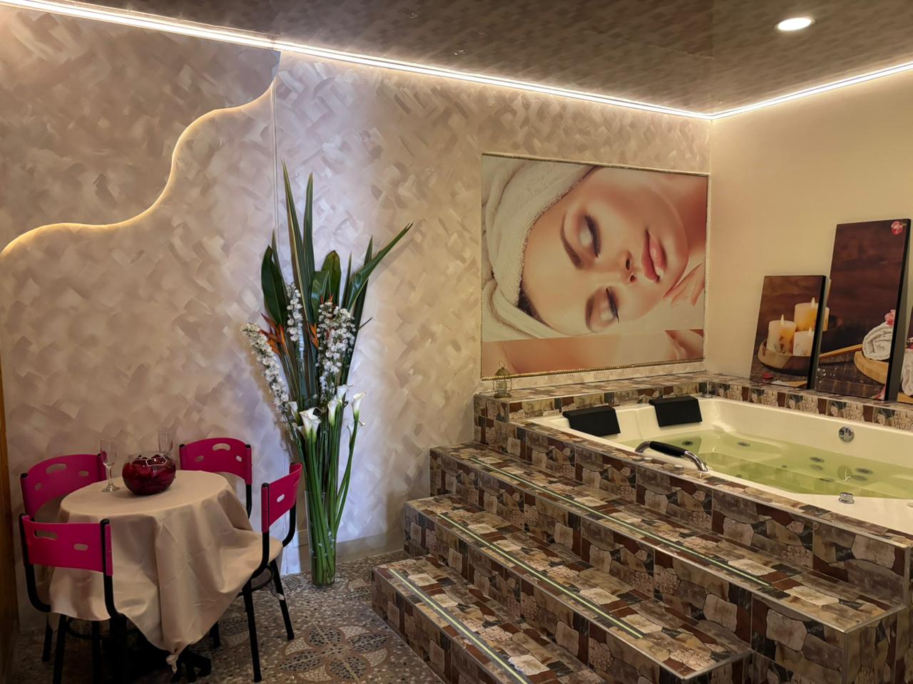 Sala de jacuzzi privado en Mulata's SkinCare Spa Bogotá